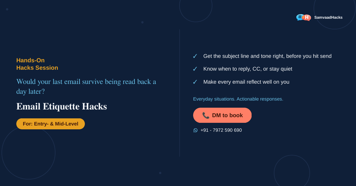 Email Etiquette Hacks